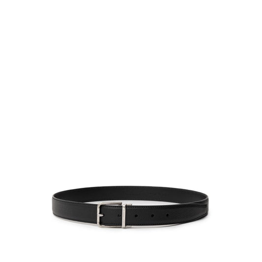 Dolce & Gabbana Black Leather Regular Belt