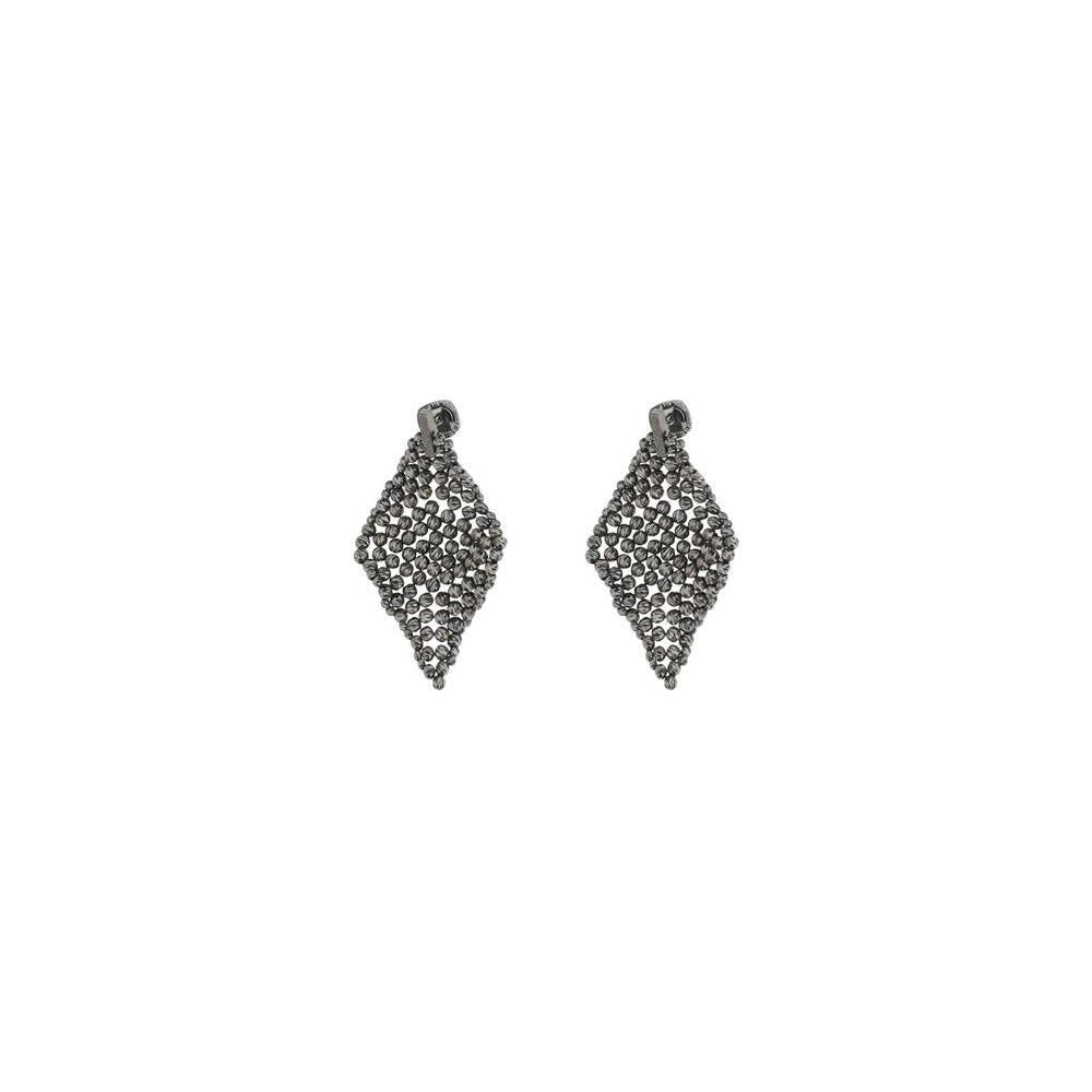 Brunello Cucinelli Faceted silver Earrings BR-MORW9LA07C044-ONE SIZE