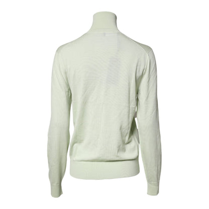 Dolce & Gabbana Light Green Wool Turtleneck Pullover Sweater