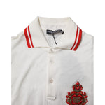 Dolce & Gabbana White Cotton Logo Collared Polo Men T-shirt TSH851966-46