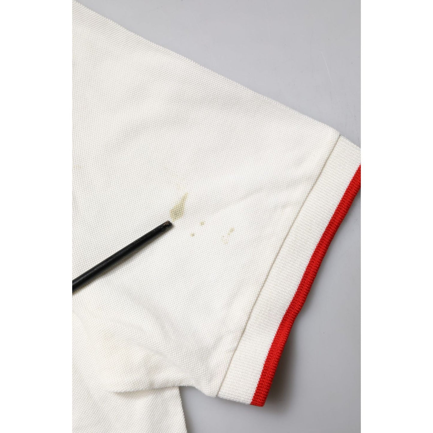 Dolce & Gabbana White Cotton Logo Collared Polo Men T-shirt TSH851966-46