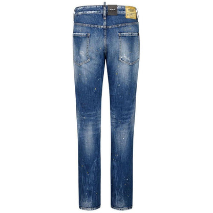 Dsquared² Blue Cotton Men's Slim-Fit Jean