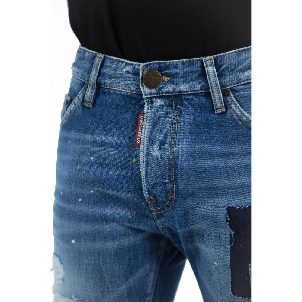 Dsquared² Blue Cotton Jeans Denim