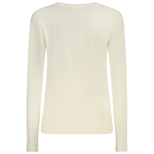 Guess Jeans White Viscose Sweater GU-35551-XS