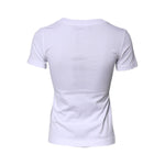 Dolce & Gabbana White Floral Print Cotton Crew Neck T-shirt