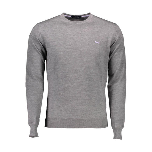 Harmont & Blaine Gray Wool Men Sweater HA-9411-XL