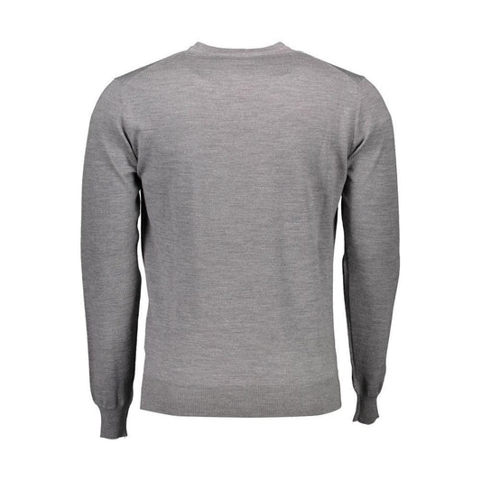 Harmont & Blaine Gray Wool Men Sweater HA-9411-XL