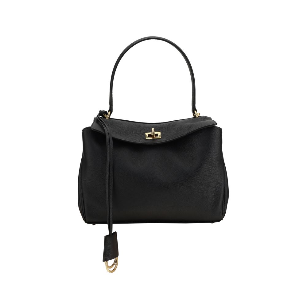 Front view with bag zipped and handles upright.