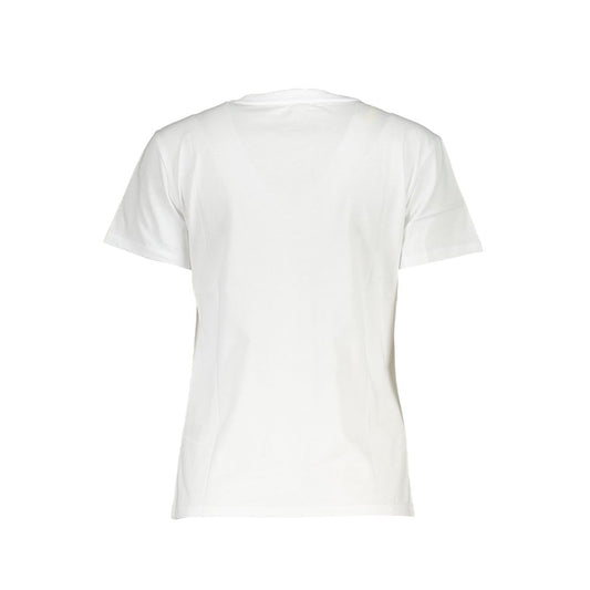 Patrizia Pepe Elegant Short Sleeve Crew Neck Tee with Logo PA-26481-XS