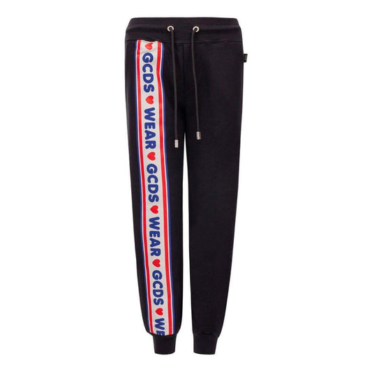 GCDS Black Cotton Joggers Workout Pant GC-1641676-S