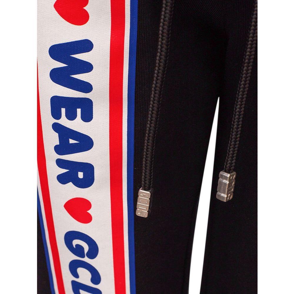 GCDS Black Cotton Joggers Workout Pant GC-1641676-S