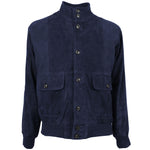 Emilio Romanelli Blue Calfskin Jacket EM-15264-IT54 | XXL