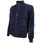 Emilio Romanelli Blue Calfskin Jacket EM-15264-IT54 | XXL