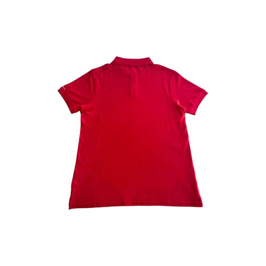 Trussardi Beachwear Red Cotton Men Polo Shirt TR-24810-M
