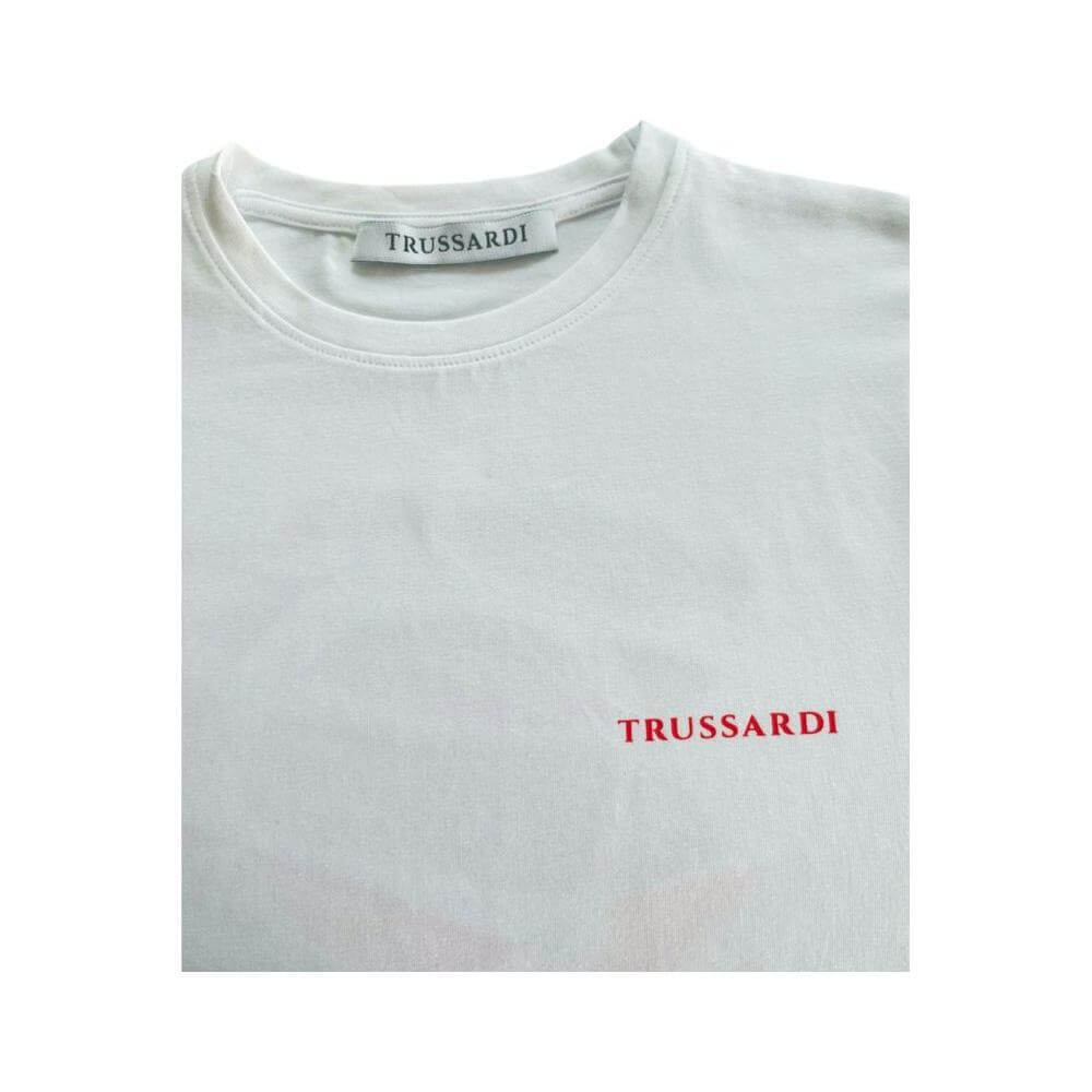 Trussardi Beachwear White Cotton Men's T-Shirt