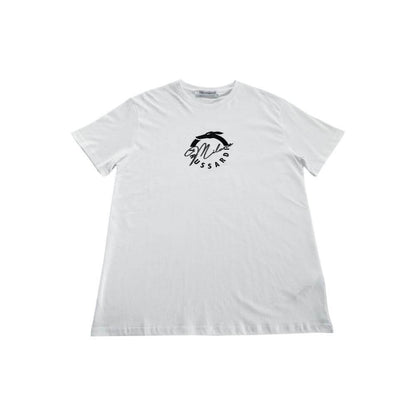 Trussardi Beachwear White Cotton Men T-Shirt