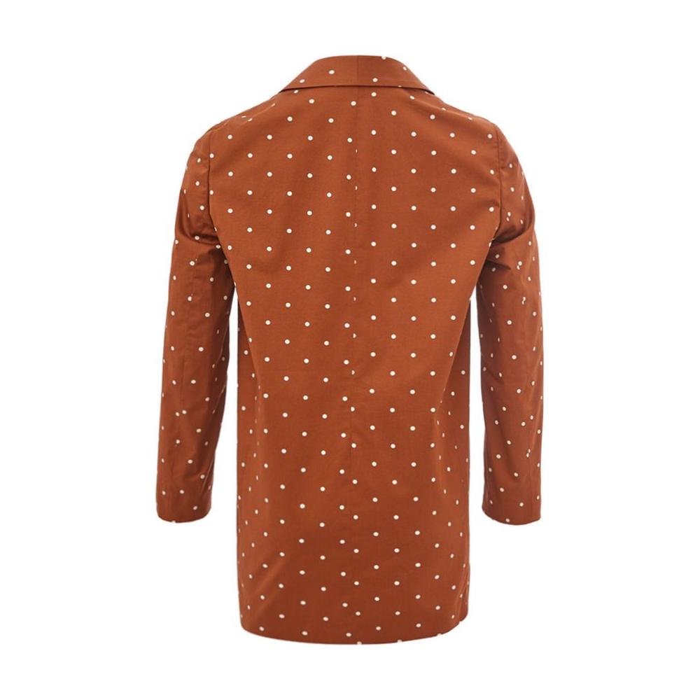 سترة Lardini أنيقة من القطن باللون البني للمرأة العصرية