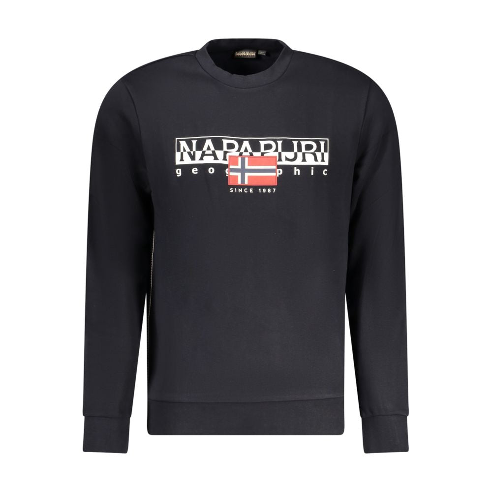 Napapijri Black Cotton Sweater NA-32155-XXL
