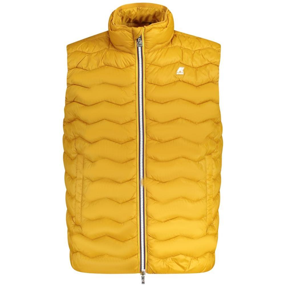 K-WAY Yellow Polyamide Men Jacket KW-34235-S