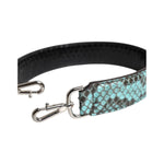 Dolce & Gabbana Black Blue Exotic Leather Bag Shoulder Strap