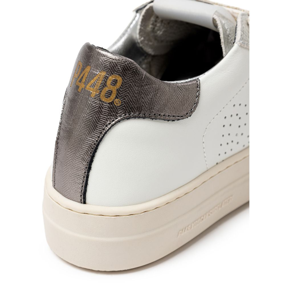 P448 White Leather Sneaker P-8012666-EU42/US12