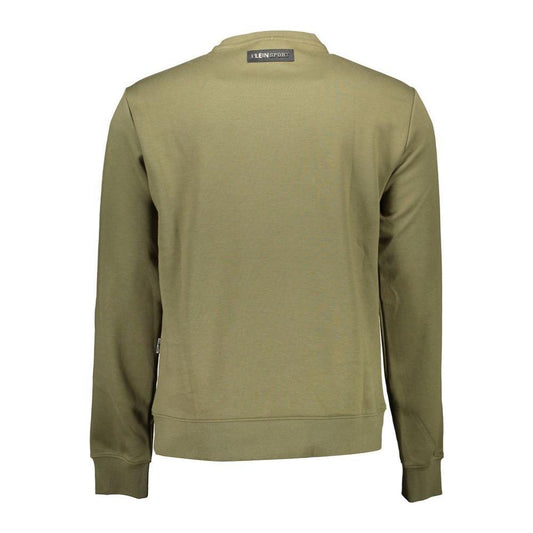 Plein Sport Green Cotton Men Sweater PL-9582-S