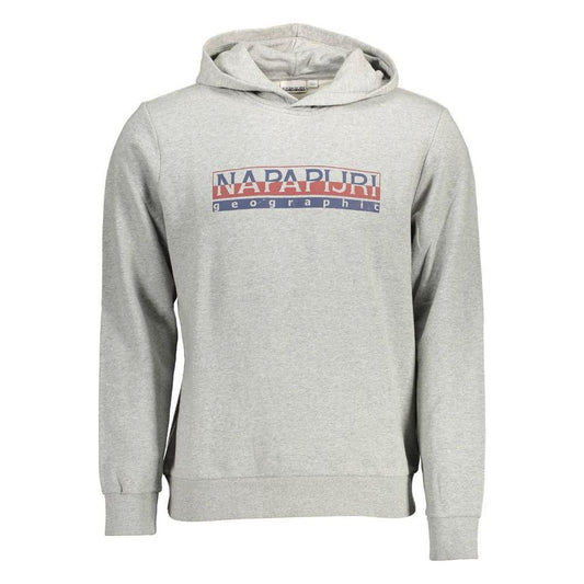 Napapijri Gray Cotton Men Sweater NA-11821-XL