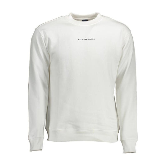 North Sails White Cotton Men Sweater NO-12585-XL