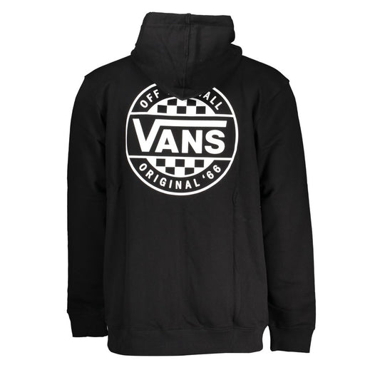 Vans Sleek Black Zip Hoodie with Logo Print VA-25431-S