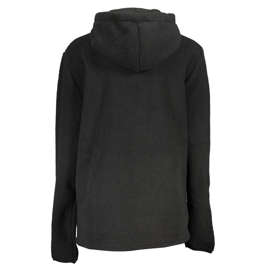 Norway 1963 Elegant Black Half Zip Hooded Sweatshirt NO-25561-XL