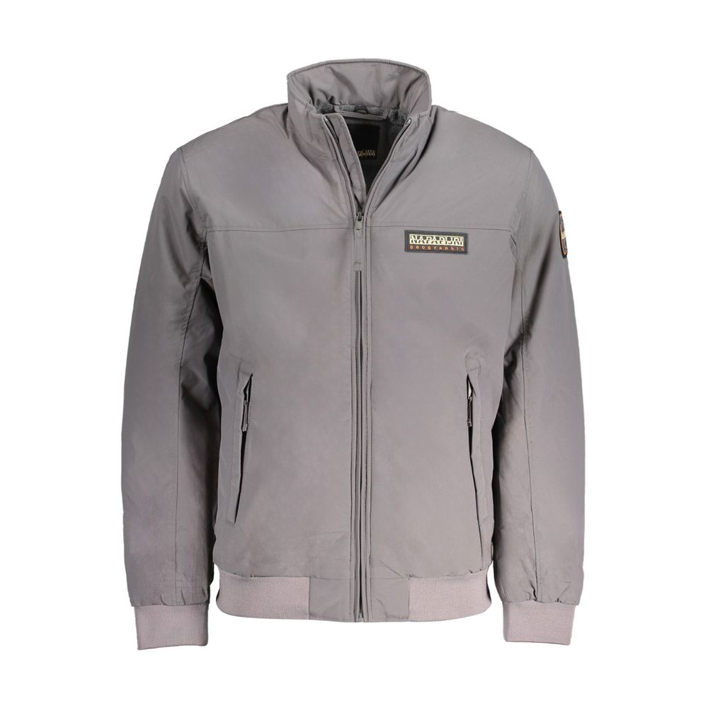 Napapijri Gray Polyamide Jackets & Coat