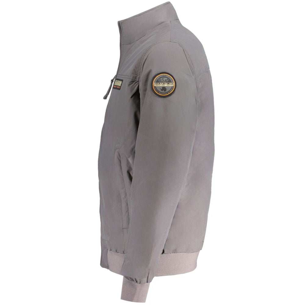 Napapijri Gray Polyamide Jackets & Coat