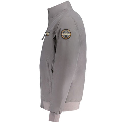 Napapijri Gray Polyamide Jackets & Coat