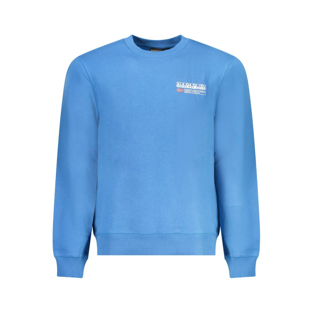 Napapijri Light Blue Cotton Men Sweater NA-32148-XXL