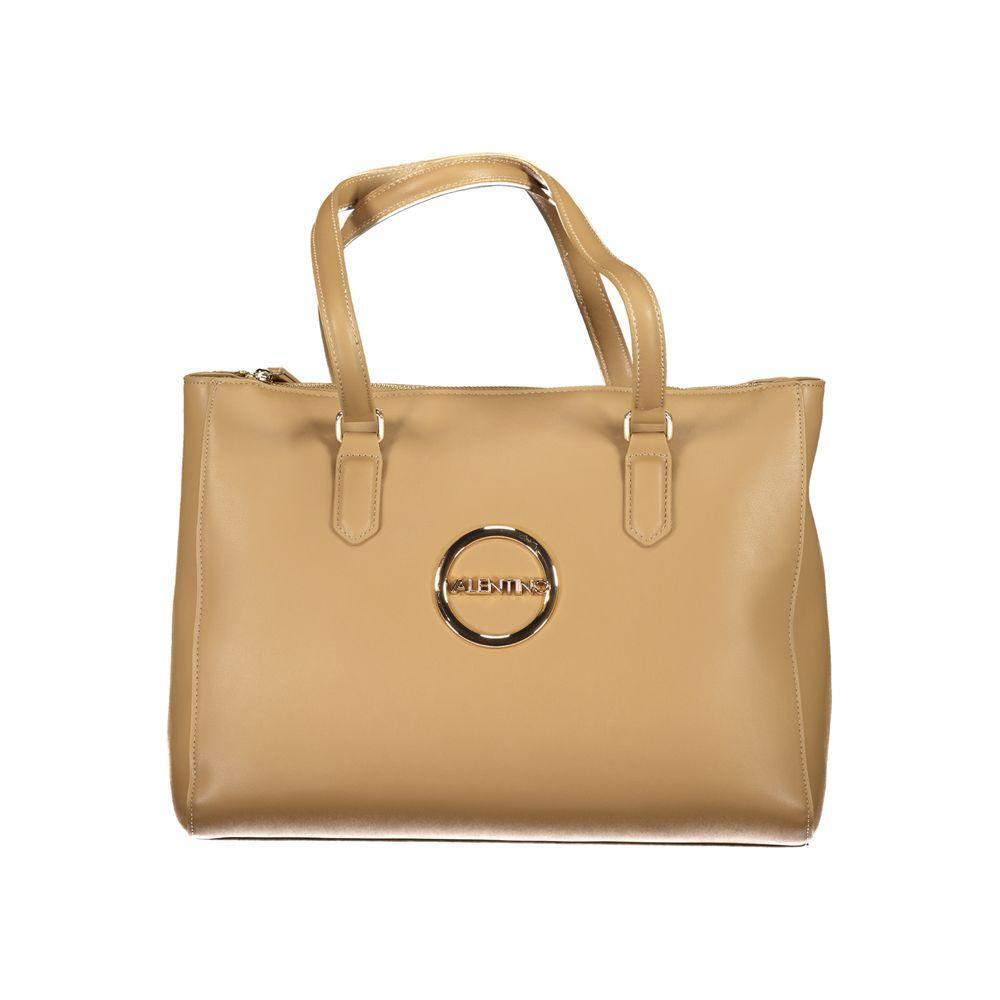 Front view with bag zipped and handles upright.
