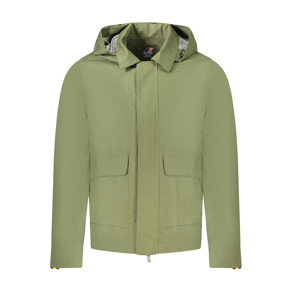 K-WAY Green Cotton Jackets & Coat