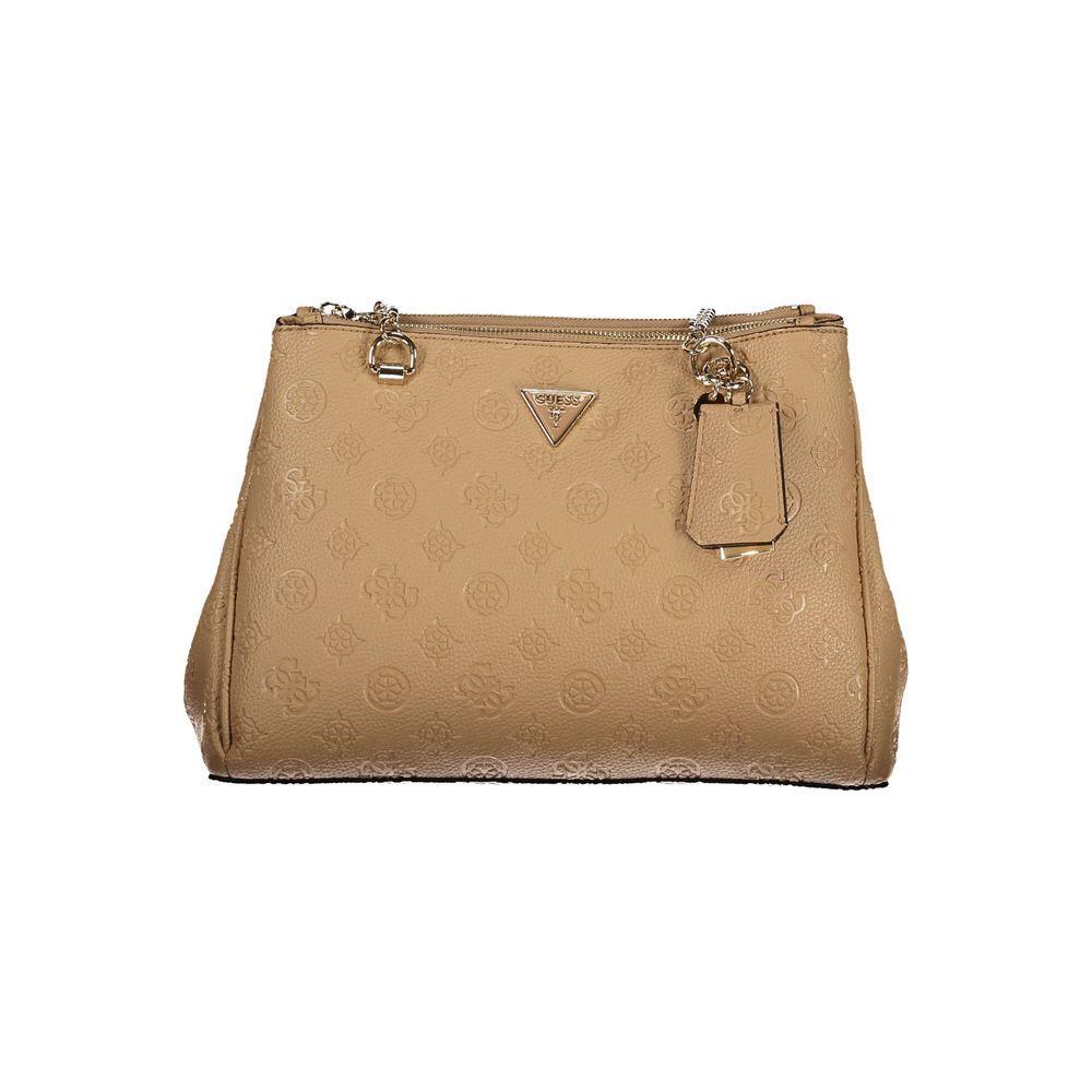 Front view with bag zipped and handles upright.