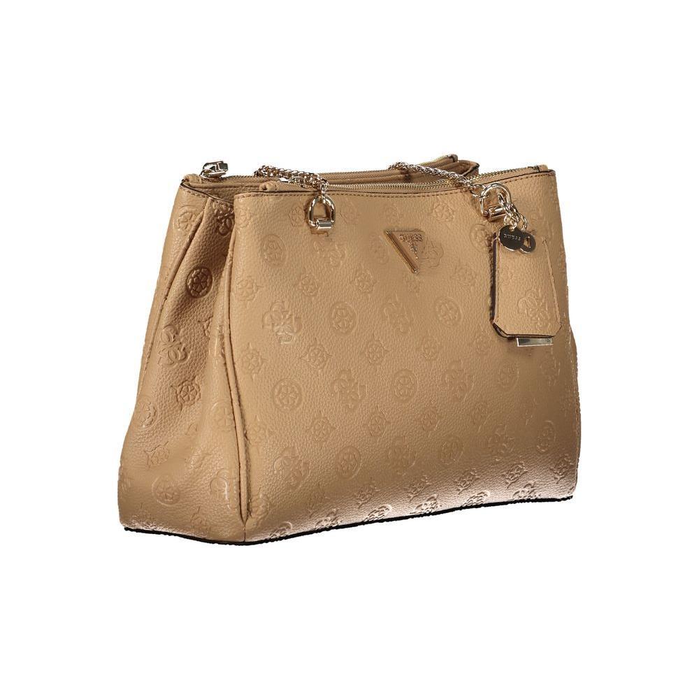 Front view with bag zipped and handles upright.