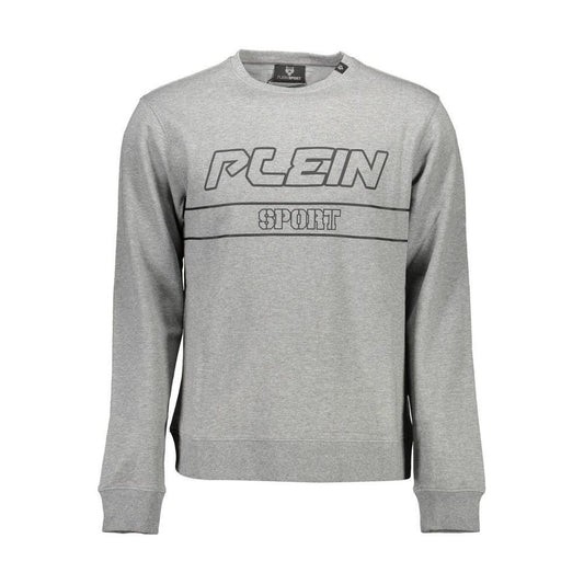 Plein Sport Gray Cotton Men Sweater PL-9572-S