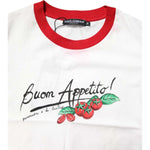 Dolce & Gabbana White Printed Round Neck Cropped Top T-shirt TSH878636-38