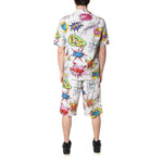 Dolce & Gabbana White Cartoon Print Cotton Men Pajama Set Sleepwear KOS2281-37