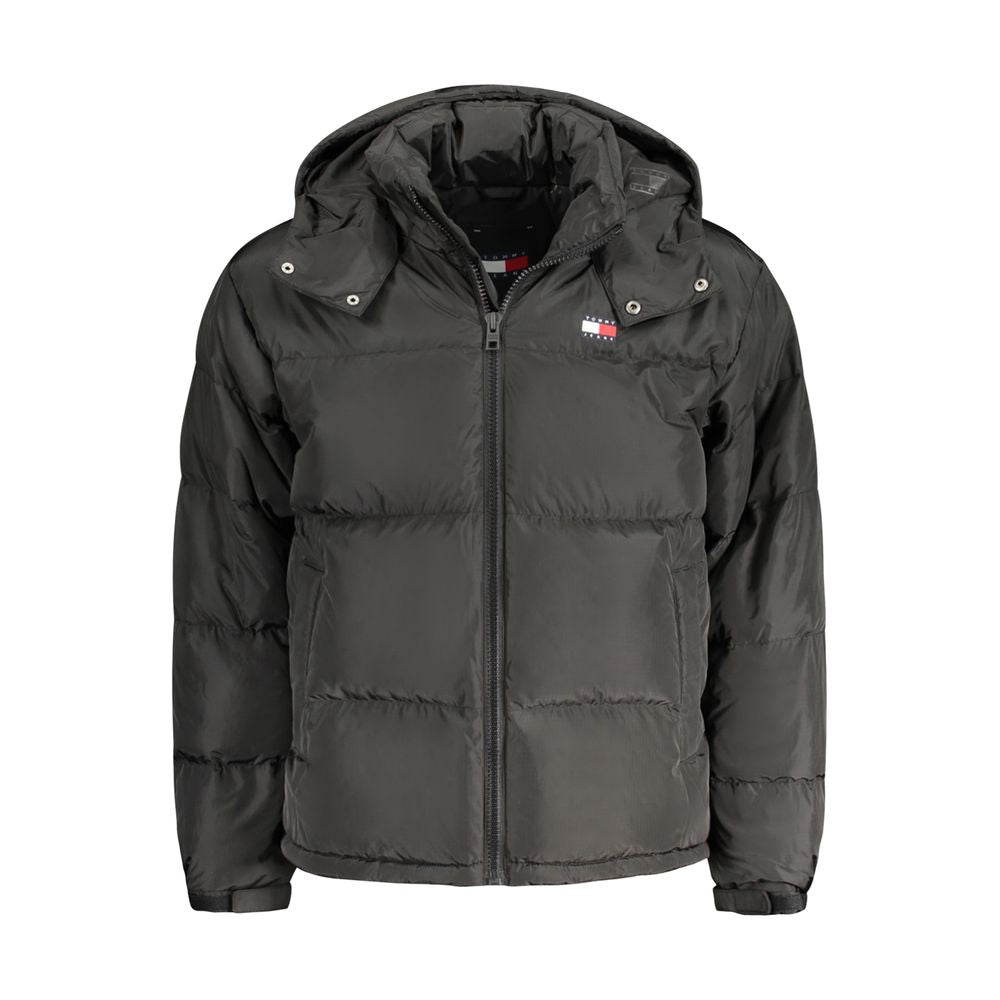 Tommy Hilfiger Black Polyester Men Jacket TO-33200-XL