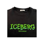 Iceberg Black Cotton Men T-Shirt IC-24784-S