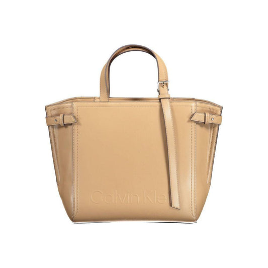 Calvin Klein Brown Polyester Women Handbag CA-14340