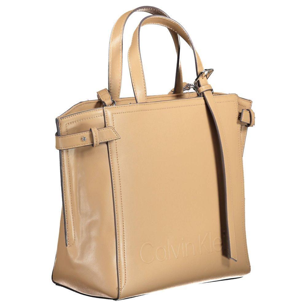 Calvin Klein Brown Polyester Women Handbag CA-14340