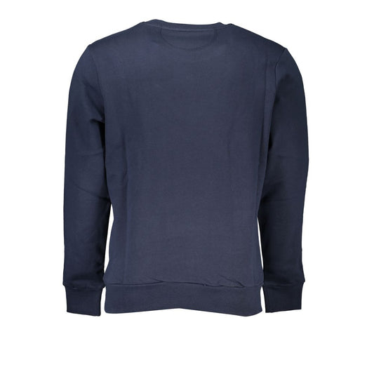 La Martina Chic Blue Crew Neck Embroidered Sweatshirt LA-27026-S