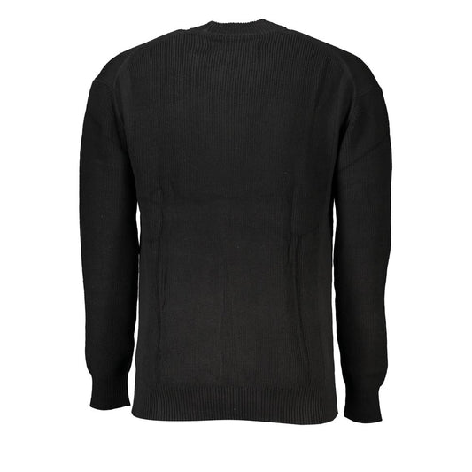 Calvin Klein Sleek Cotton Crew Neck Sweater with Contrast Details CA-27221-XL