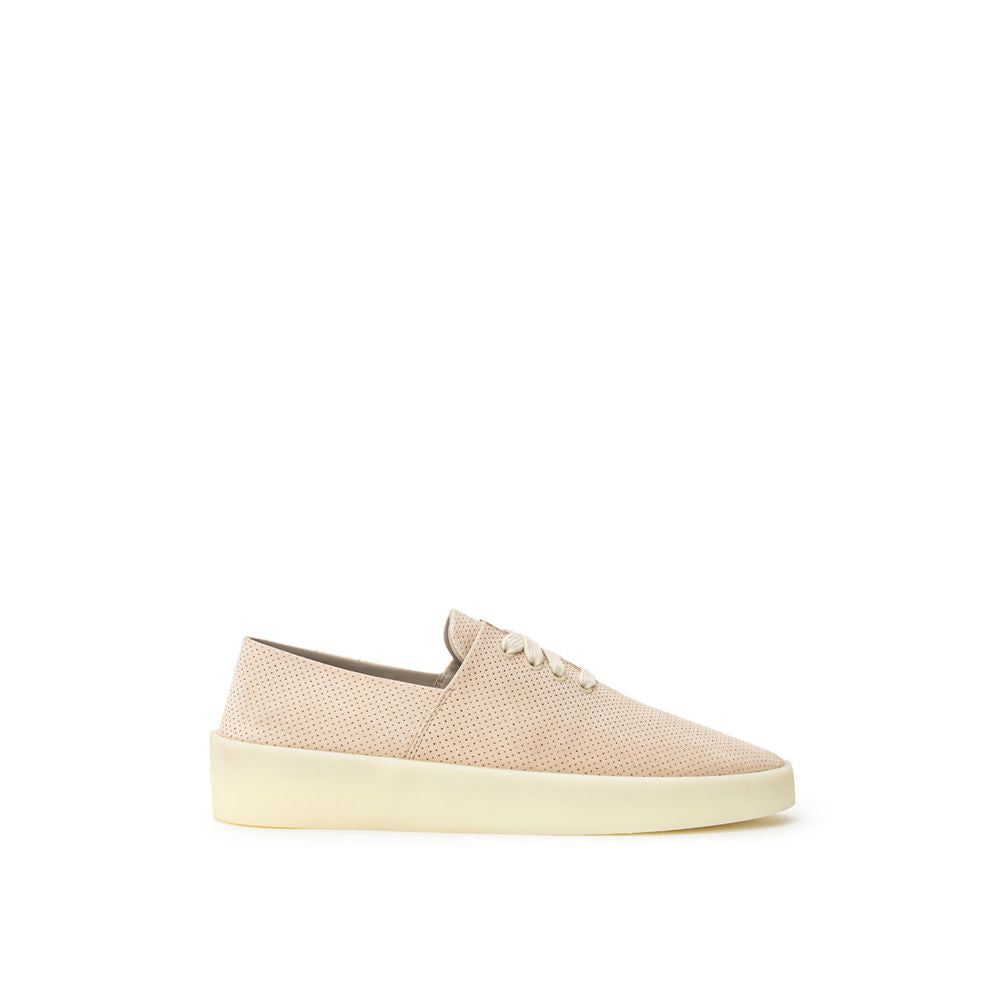 Fear Of God Beige Leather Low Top Sneakers