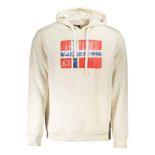 Norway 1963 White Cotton Men Sweater NO-31782-XL