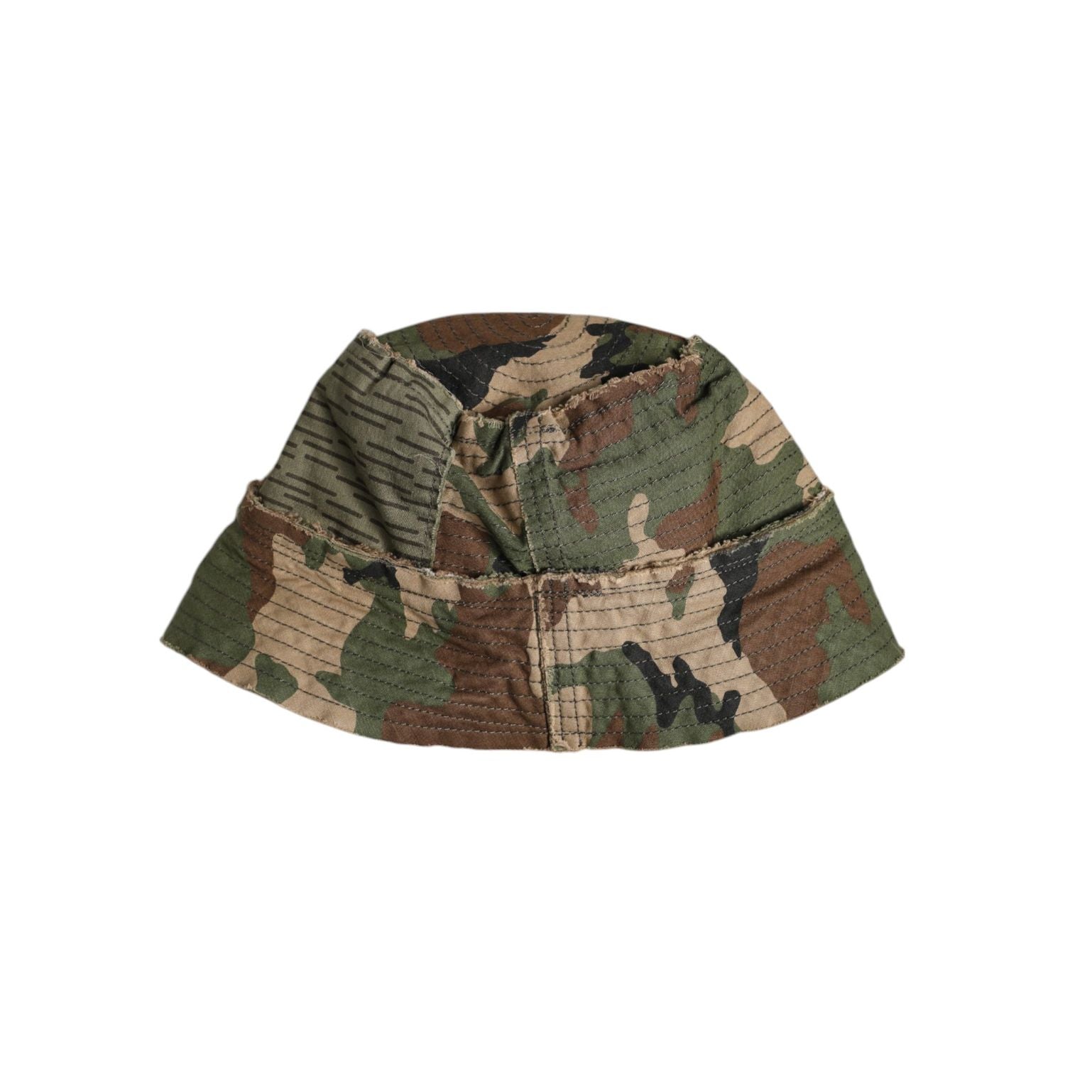 Dolce & Gabbana Multicolor Leopard Embellish Wide Brim Bucket Hat
